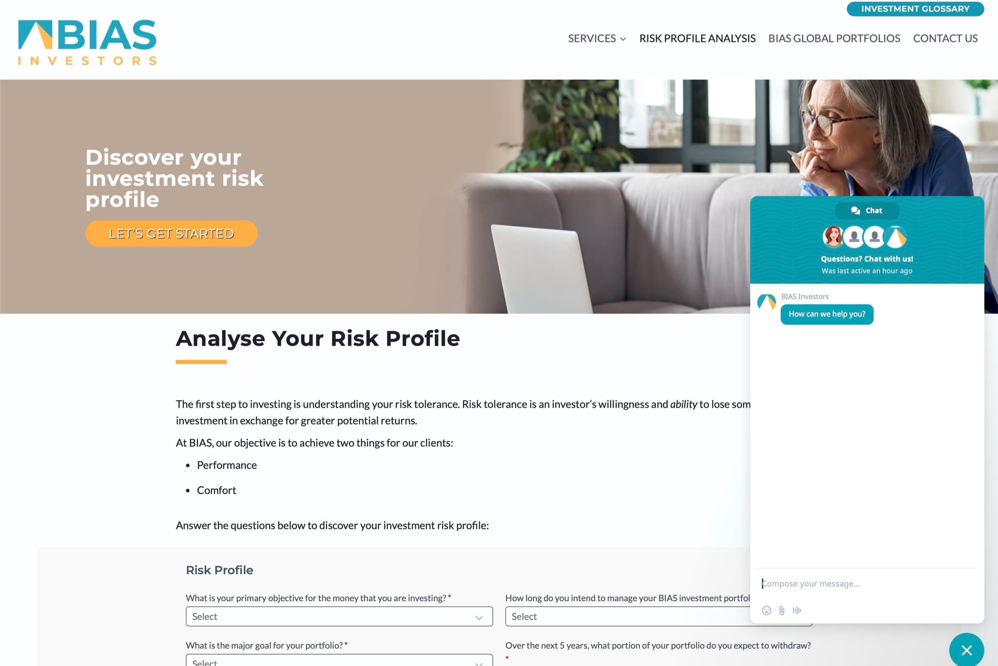 biasinvestors.com inside page screenshot